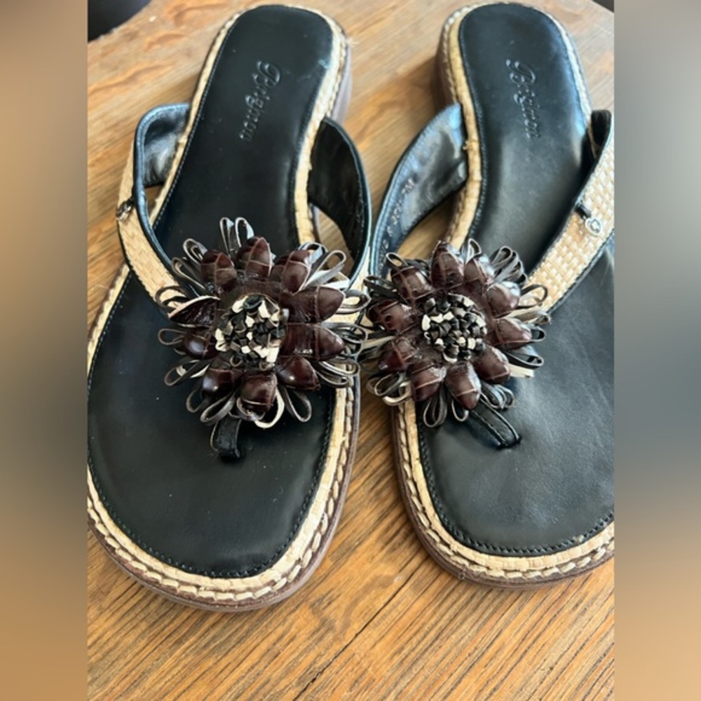 Brighton orchard brown/espadrille sandal size 7 M - Picture 7 of 13